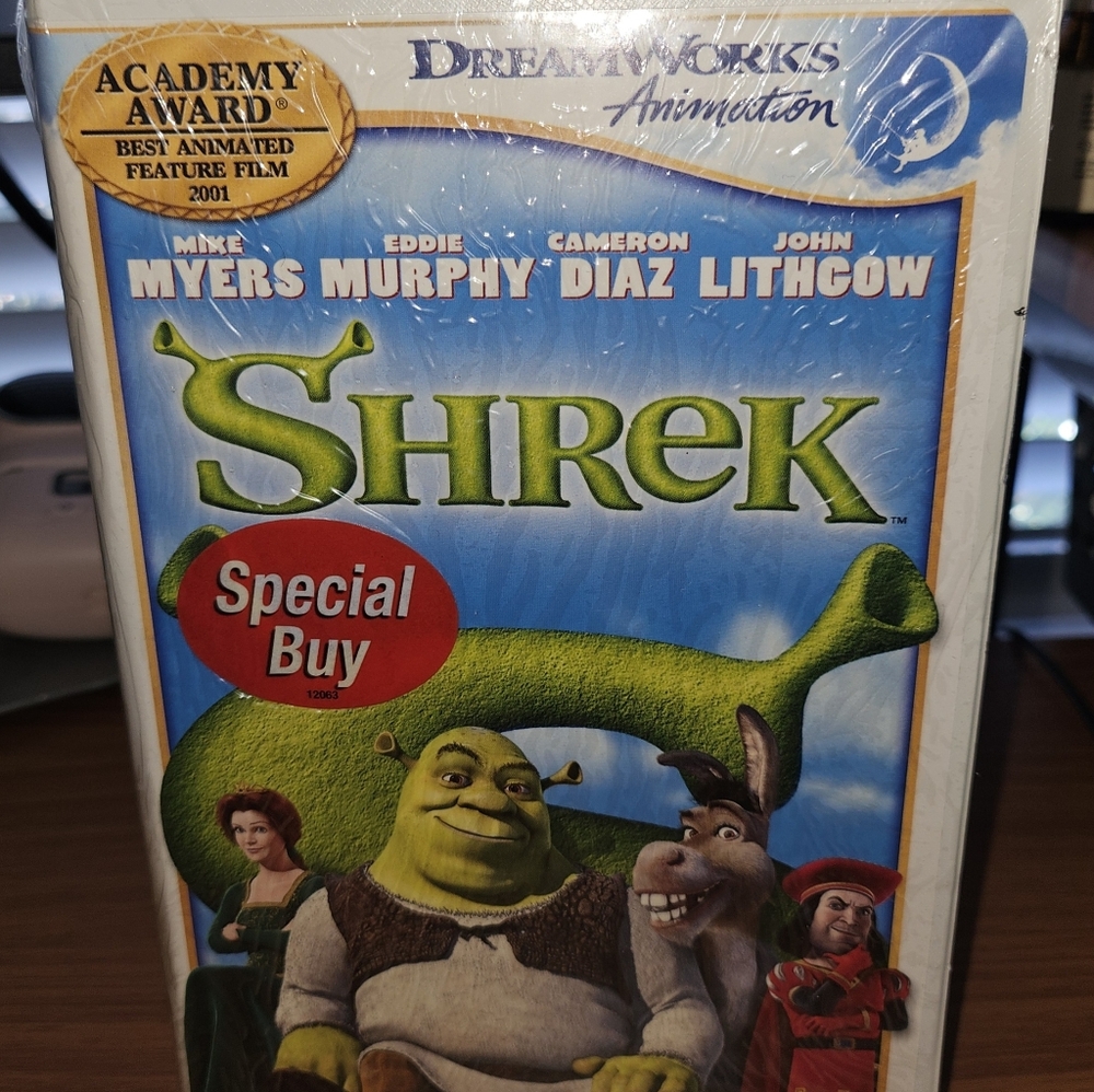 Shrek Original VHS and Shrek 2 DVD